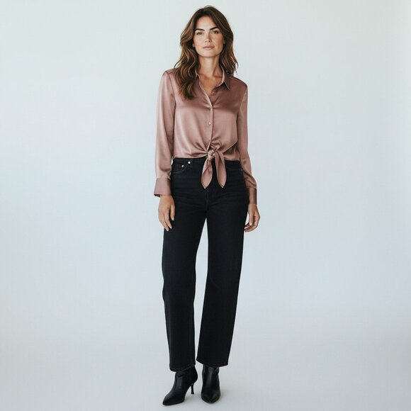 Women's silky blouse SZ XS - Picture 2 of 8